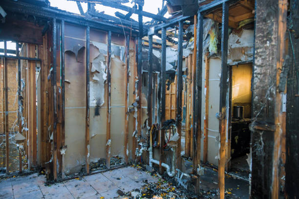 Professional Fire Damage Removal technician working in Bedford Hills, NY